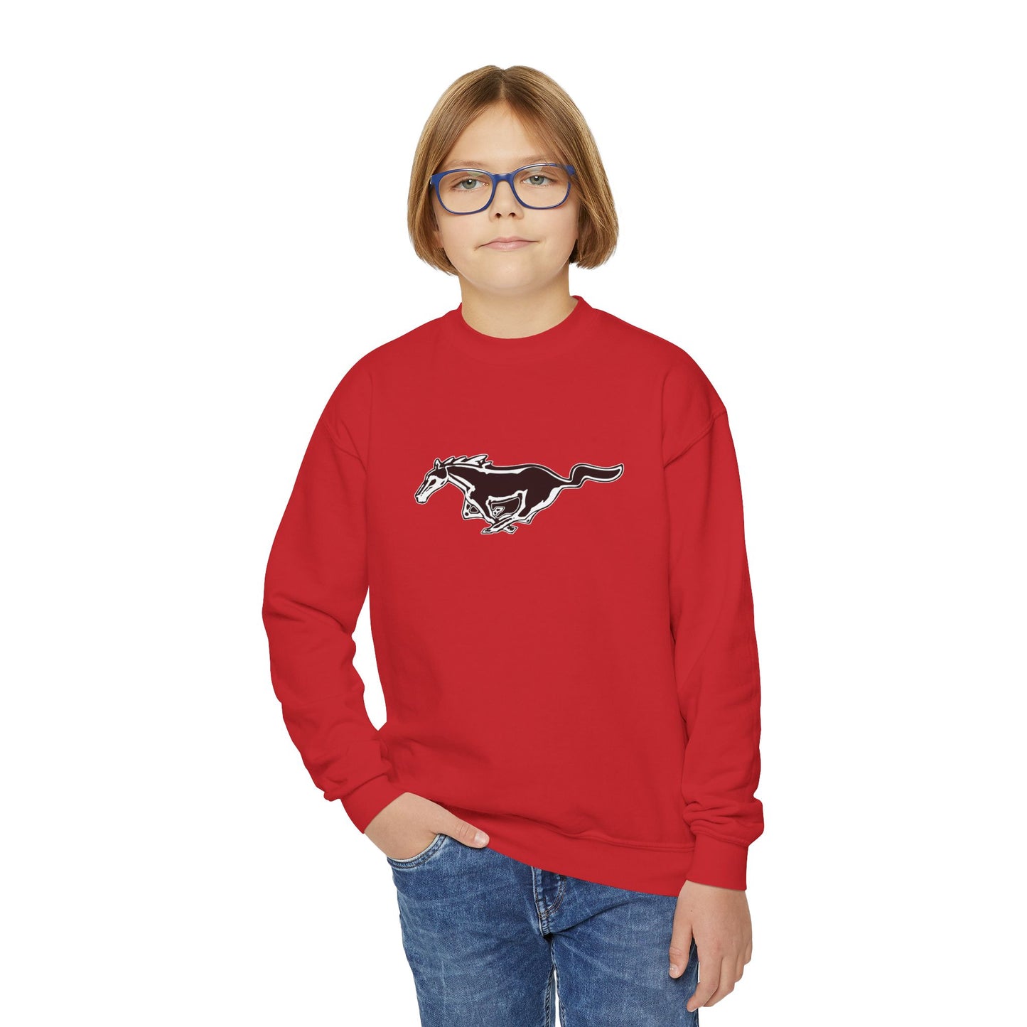 Mustang Horse Youth Sweatshirt