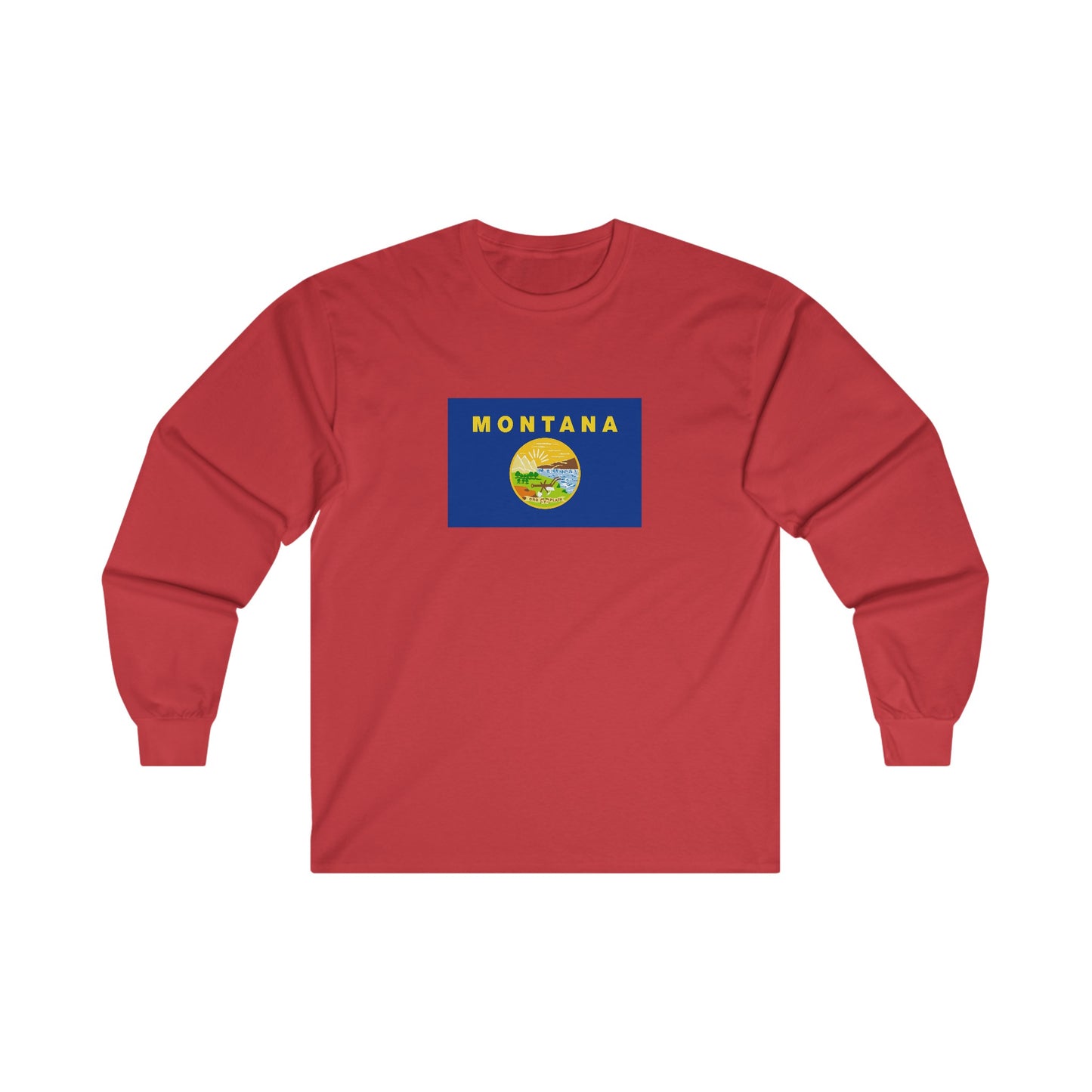 Montana Flag Long Sleeve T-Shirt