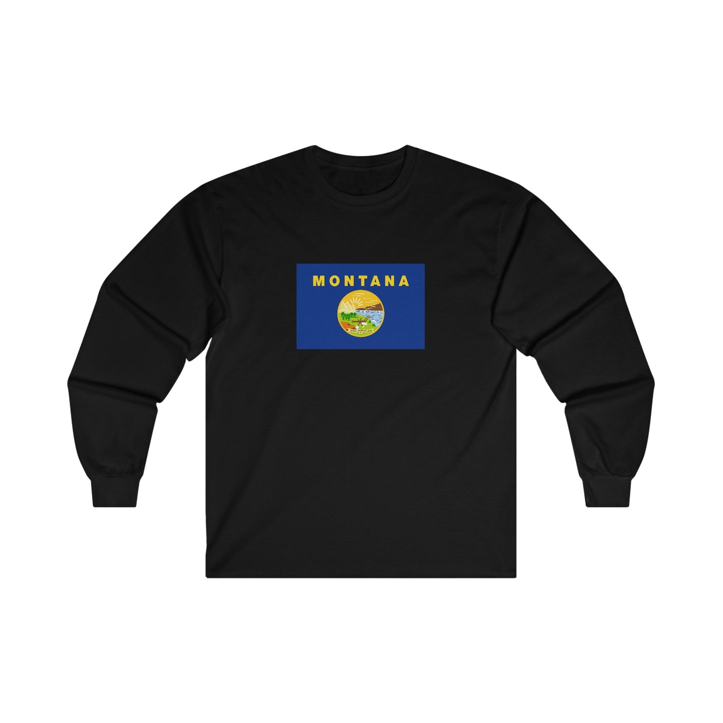 Montana Flag Long Sleeve T-Shirt