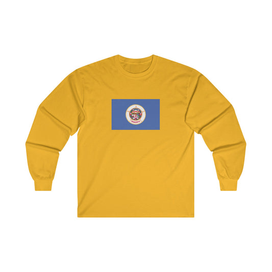 Minnesota Flag Long Sleeve T-Shirt