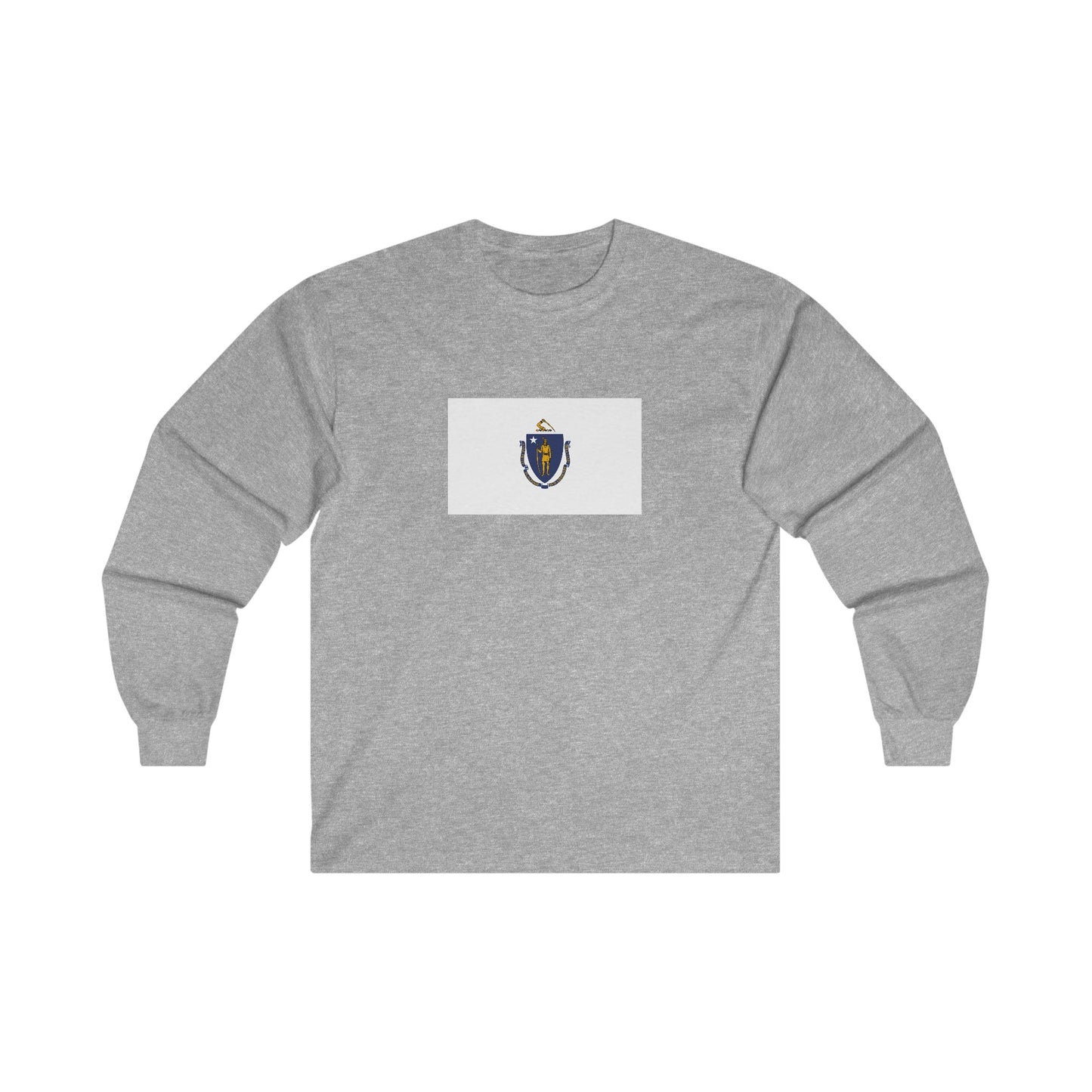 Massachusetts Flag Long Sleeve T-Shirt