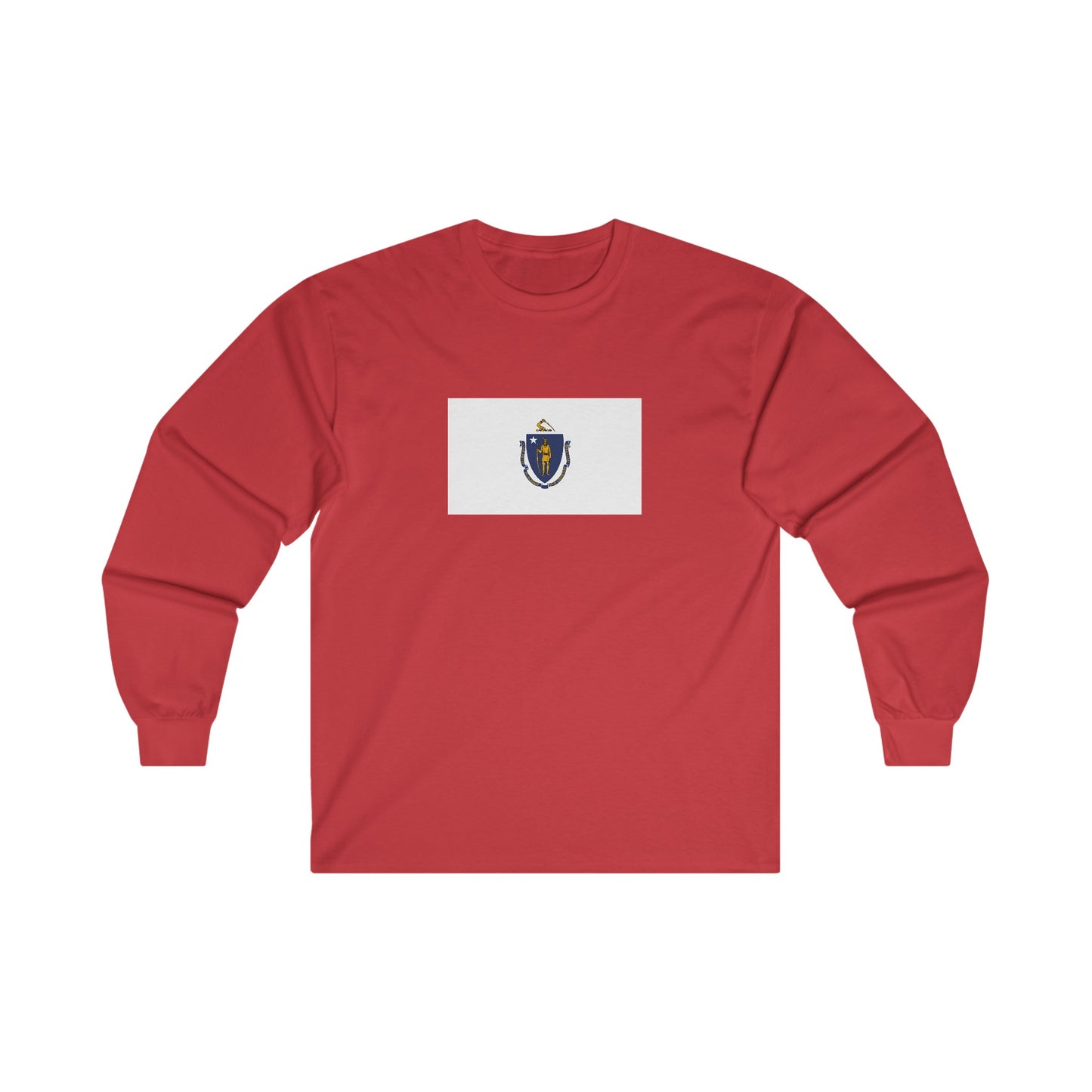 Massachusetts Flag Long Sleeve T-Shirt