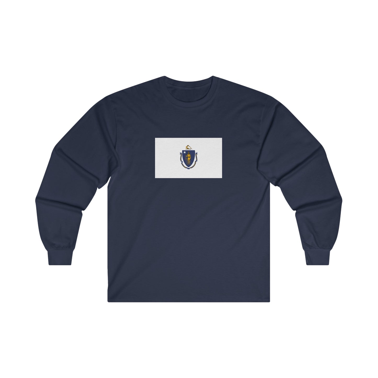 Massachusetts Flag Long Sleeve T-Shirt