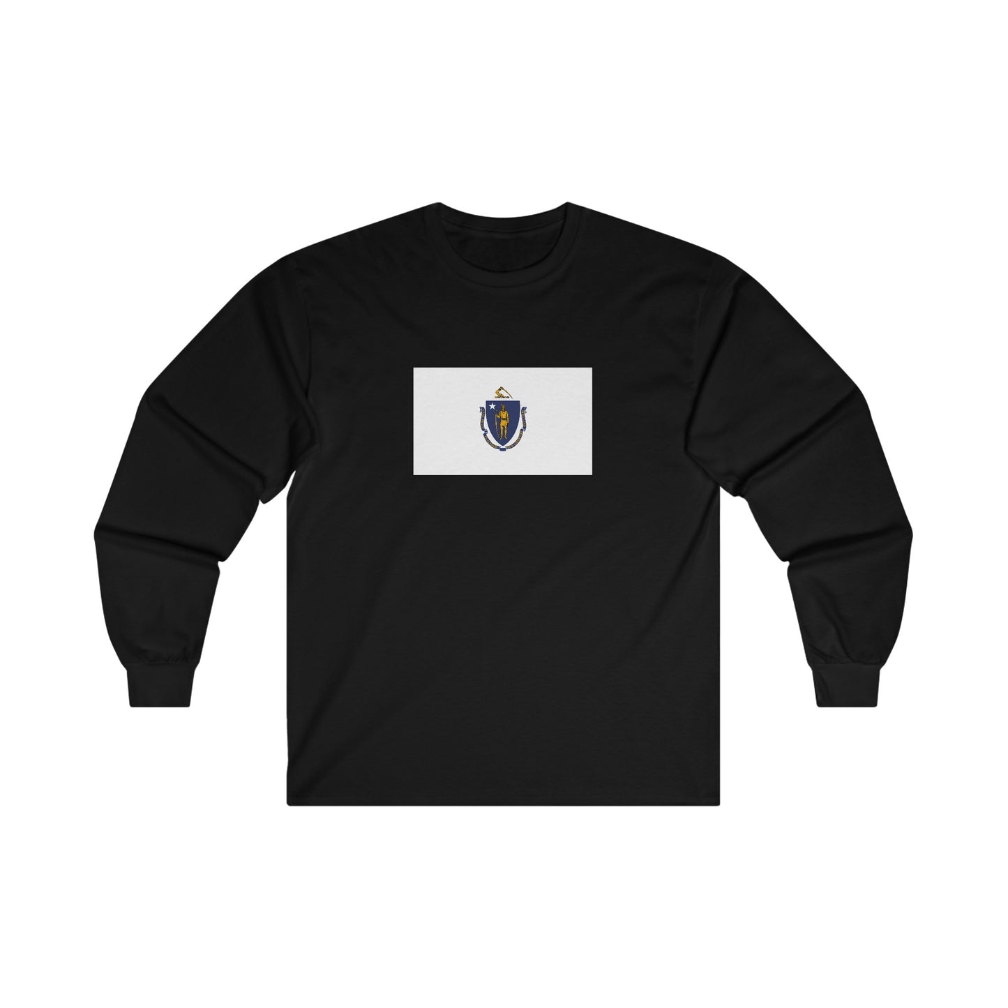 Massachusetts Flag Long Sleeve T-Shirt