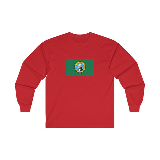 Washington Flag Long Sleeve T-Shirt