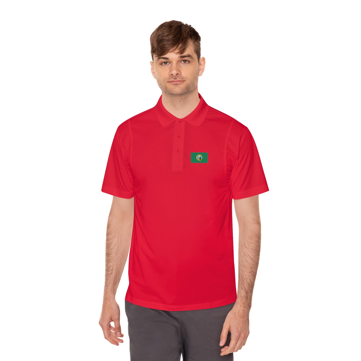 Washington Flag Polo Shirt