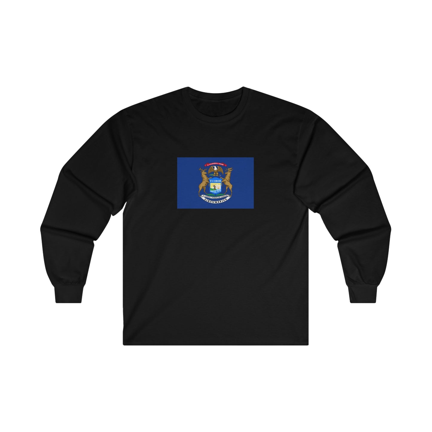 Michigan Flag Long Sleeve T-Shirt