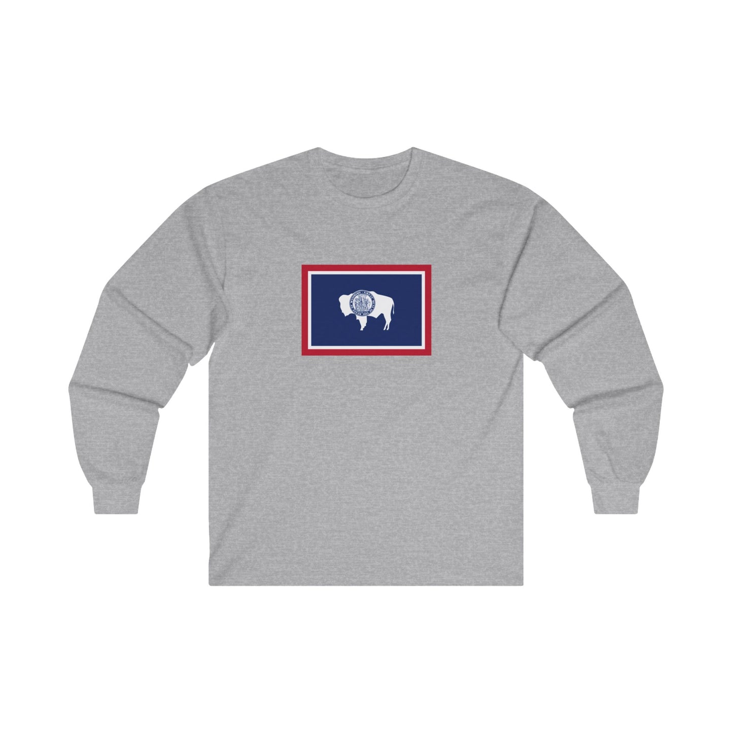 Wyoming Flag Long Sleeve T-Shirt