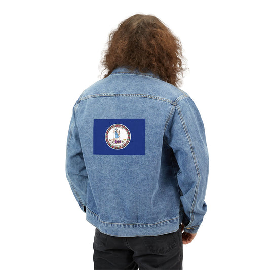 Virginia Flag Adult Denim Jacket