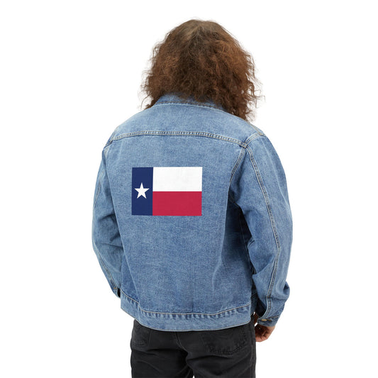 Texas Flag Adult Denim Jacket