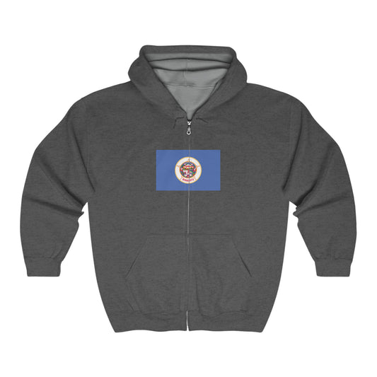 Minnesota Flag Zip-Up Hoodie