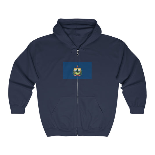 Vermont Flag Zip-Up Hoodie