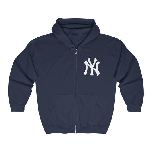 NY Print Zip-Up Hoodie