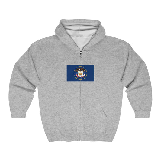 Utah Flag Zip-Up Hoodie