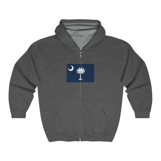 South Carolina Flag Zip-Up Hoodie