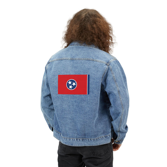 Tennessee Flag Adult Denim Jacket