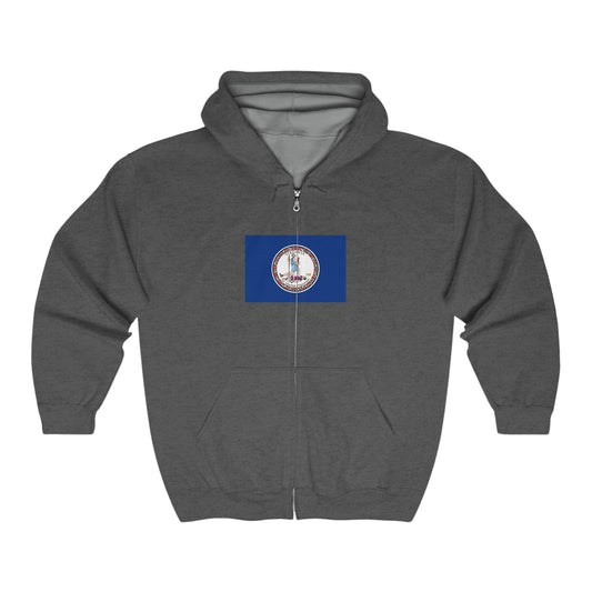 Virginia Flag Zip-Up Hoodie