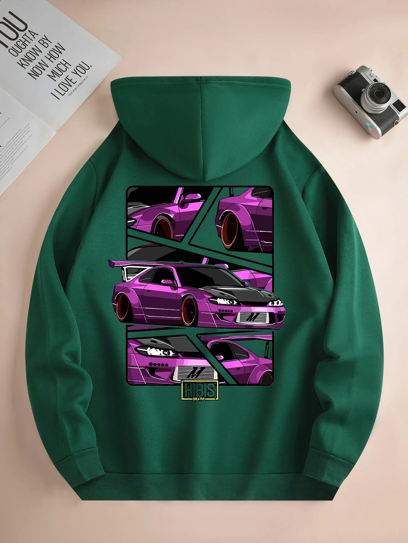 Car Print Hoodie