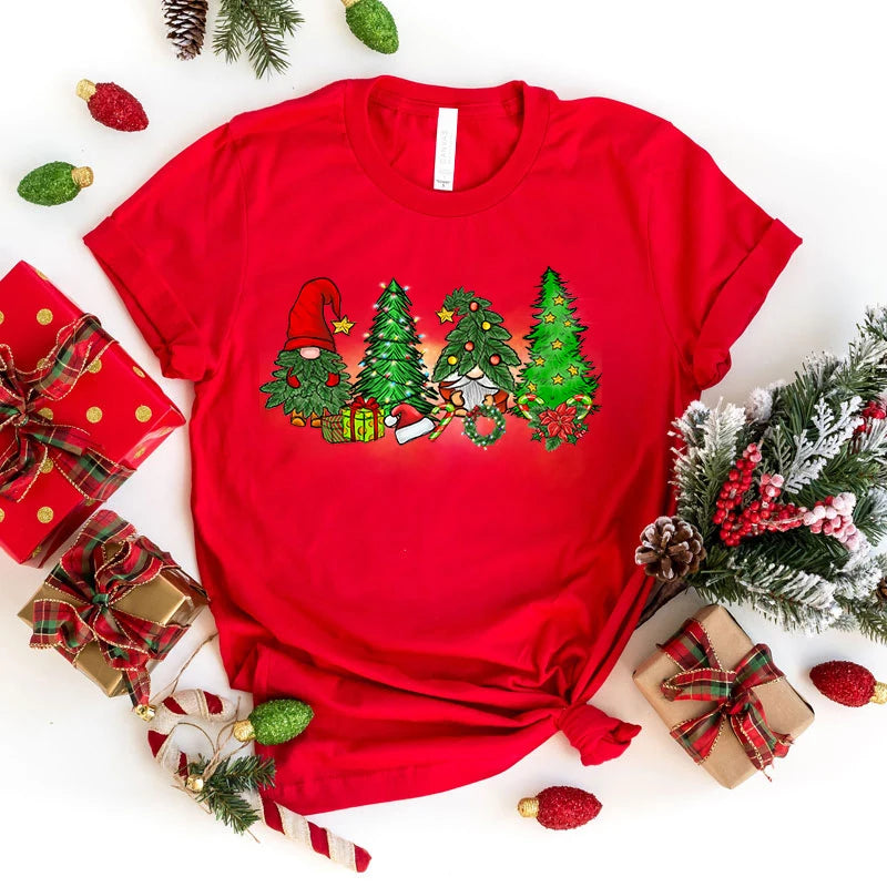 Christmas Gnome Tree T-Shirt