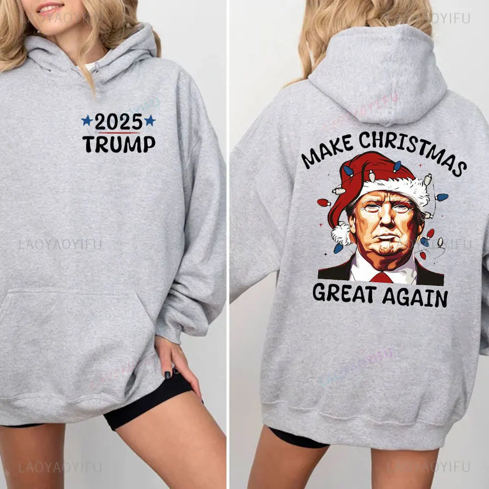 Christmas Great Again Trump 2025 Hoodie