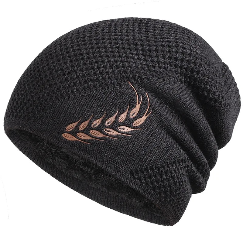 Leaf Knit Beanie