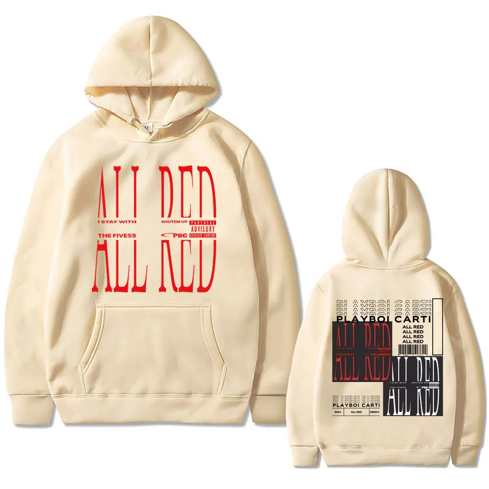 Playboi Carti All Red Song Hoodie