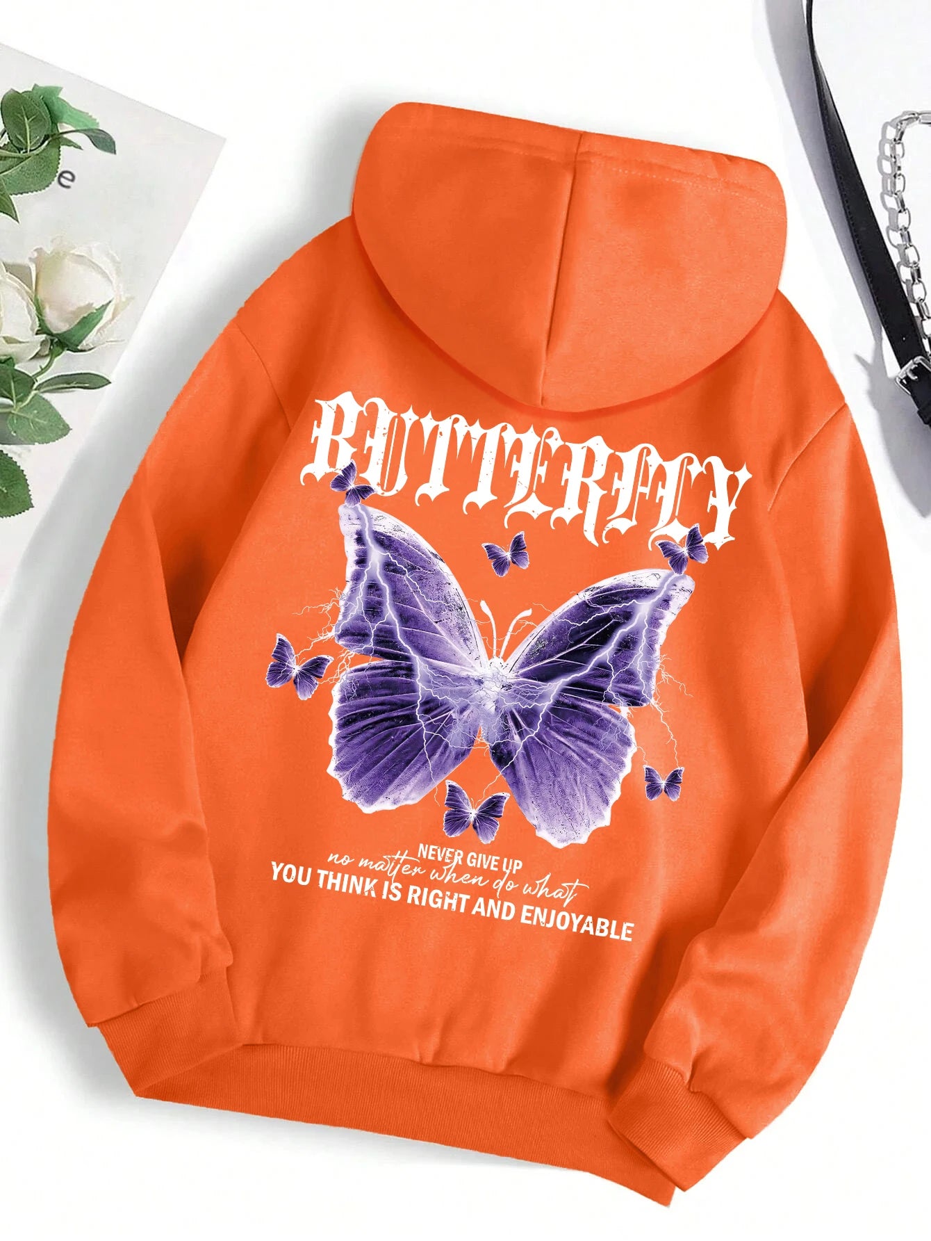 Purple Butterfly Hoodie