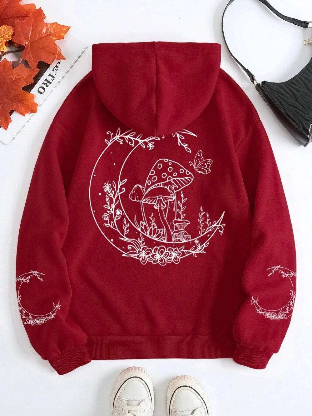 Mushrooms Grow On The Moon Hoodie