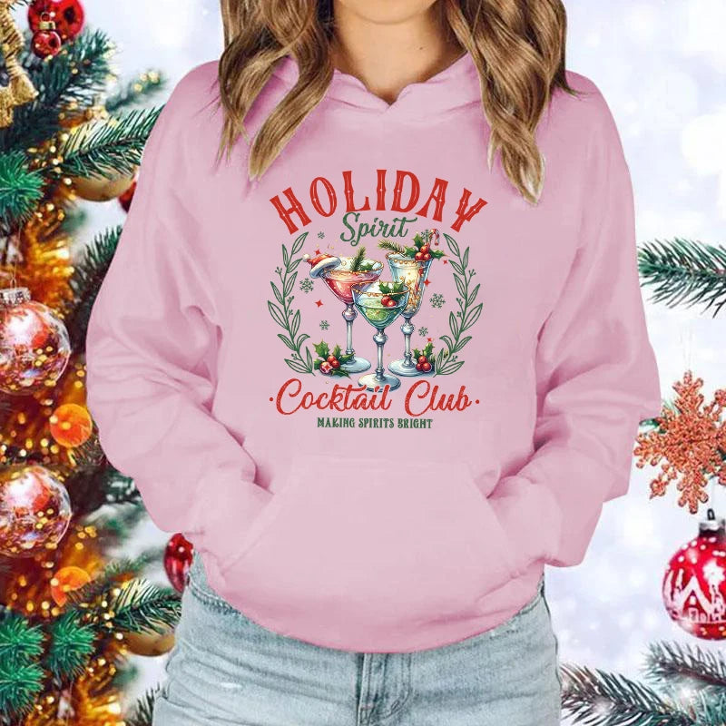 Christmas Cocktail Club Hoodie