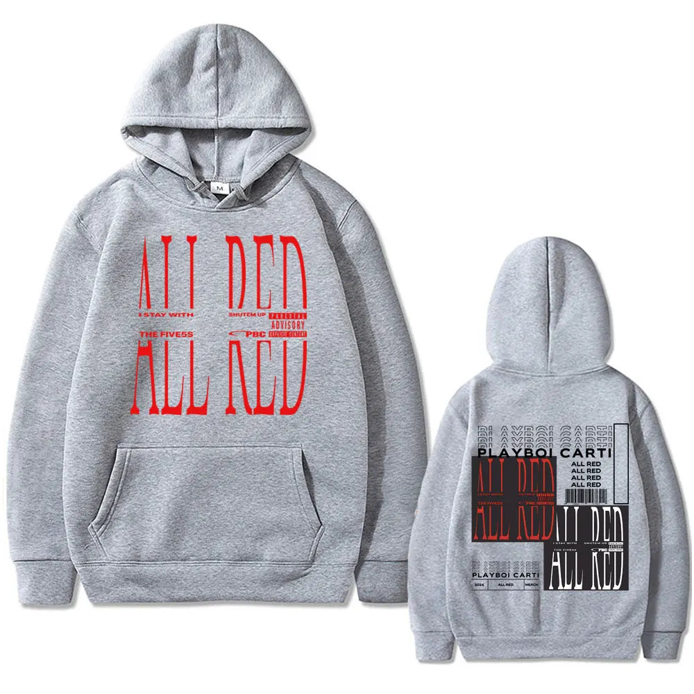 Playboi Carti All Red Song Hoodie