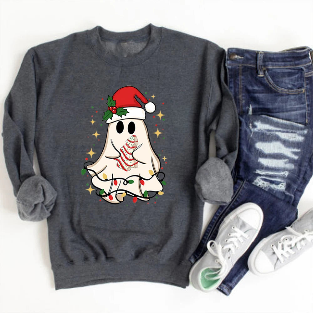 Christmas Ghost Tree Sweatshirt