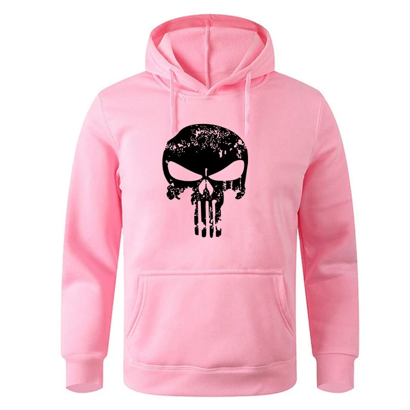 Punishers Skull Printed Hoodie