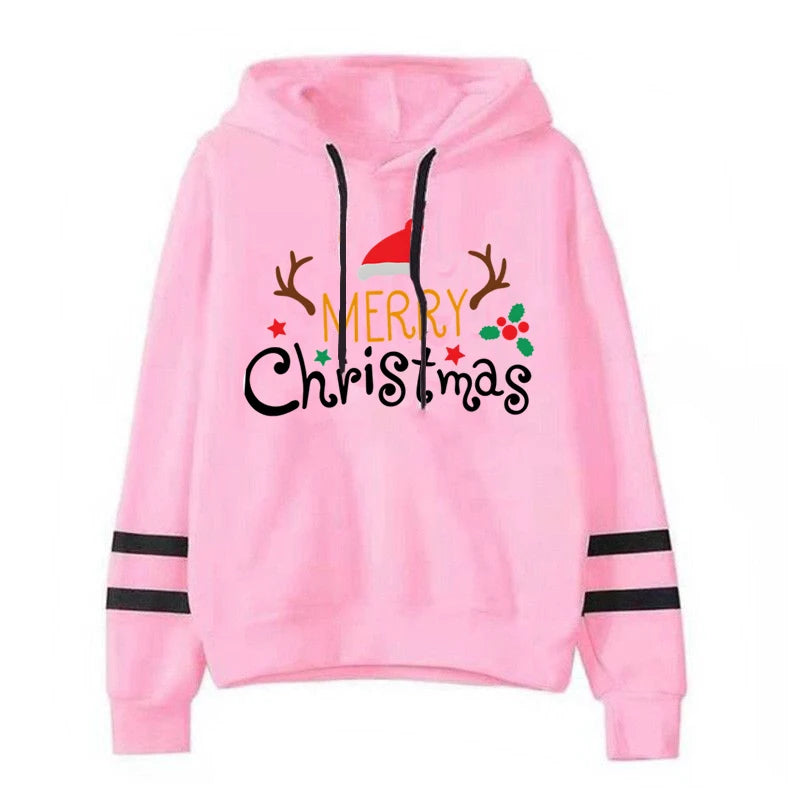 Merry Christmas Printed Hoodie