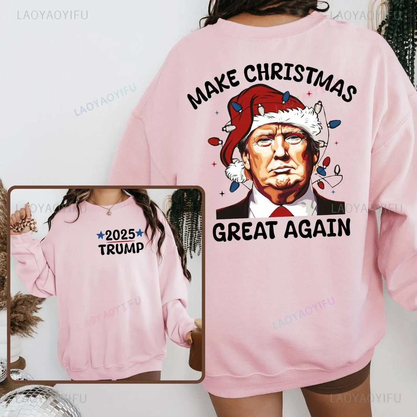 Christmas Great Again Trump 2025 Hoodie