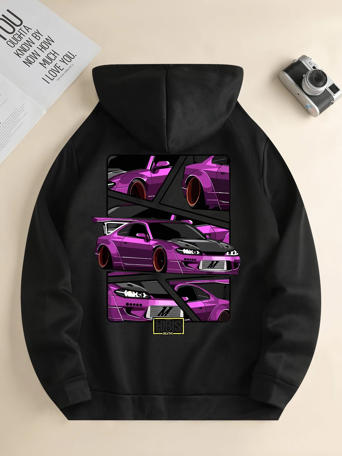 Car Print Hoodie