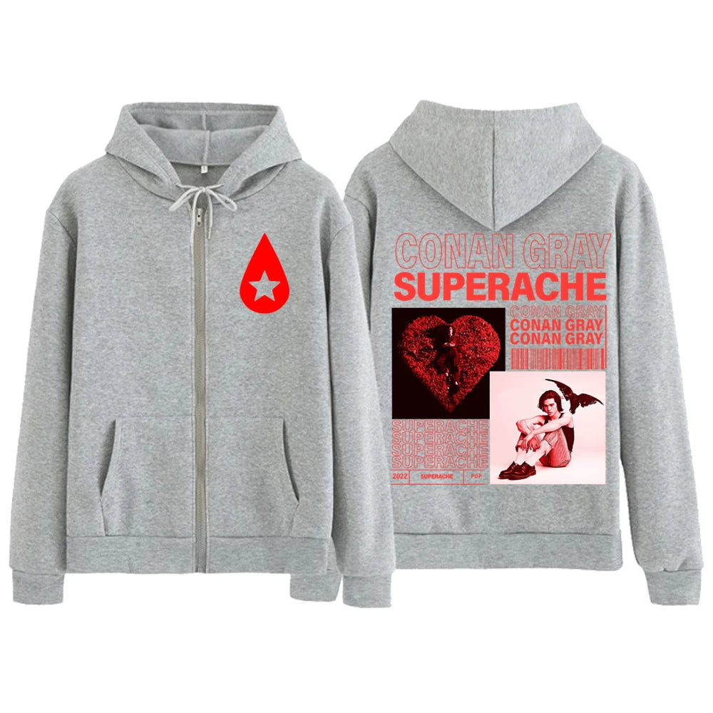 Conan Gray Superache Zip-Up Hoodie