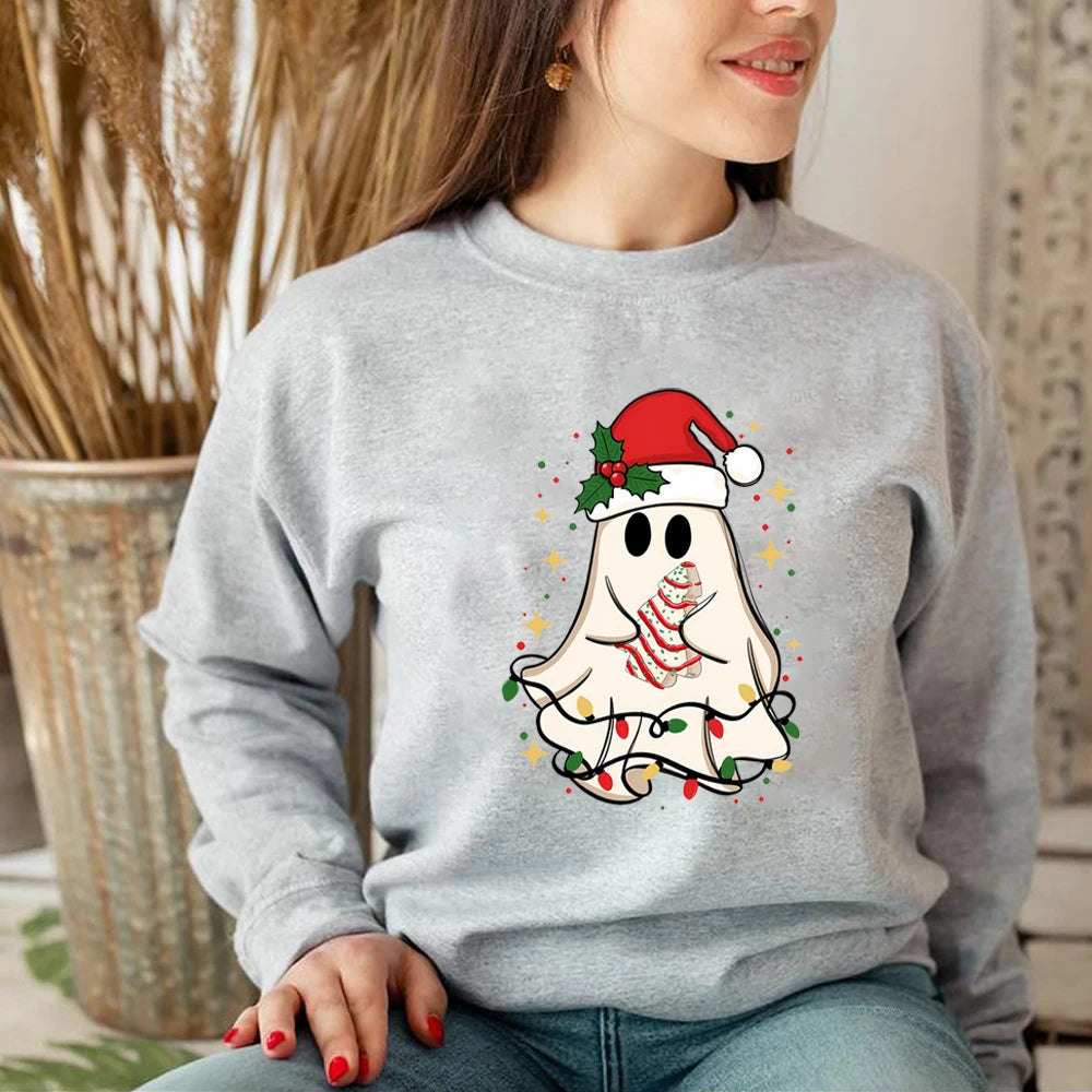 Christmas Ghost Tree Sweatshirt