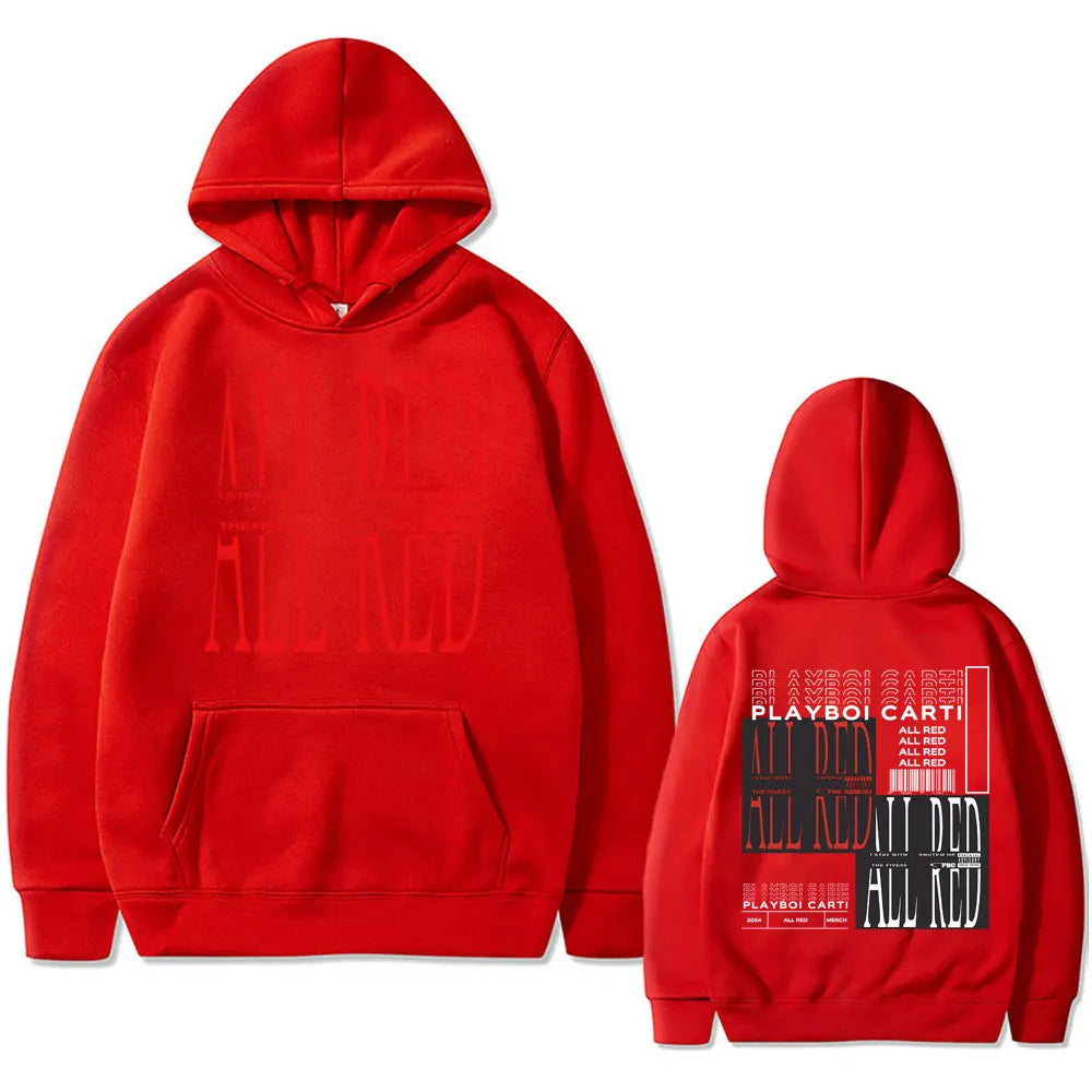 Playboi Carti All Red Song Hoodie