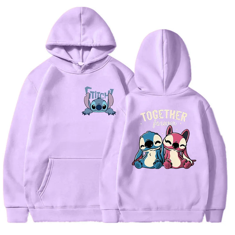 Stitch & Angel Together Forever Hoodie