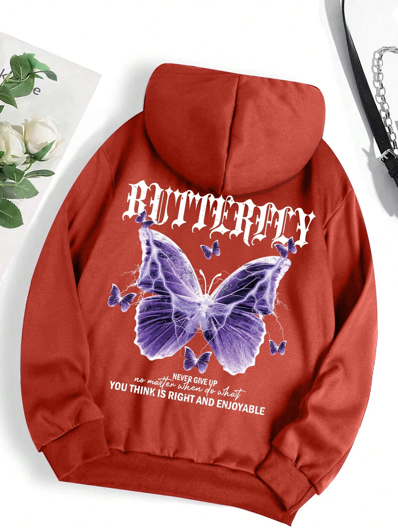 Purple Butterfly Hoodie