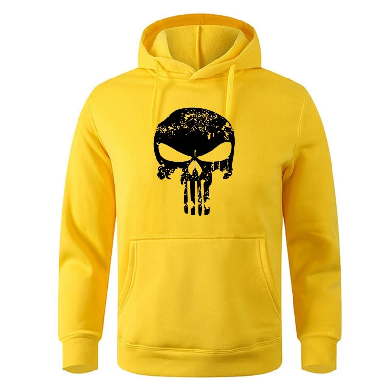 Punishers Skull Printed Hoodie