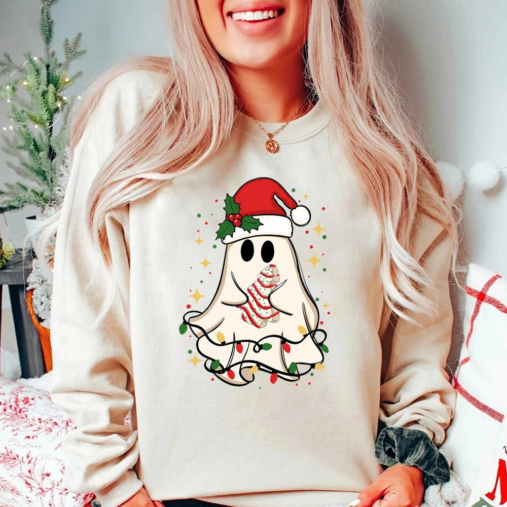 Christmas Ghost Tree Sweatshirt