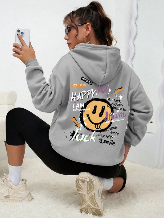 Graffiti Printed Hoodie