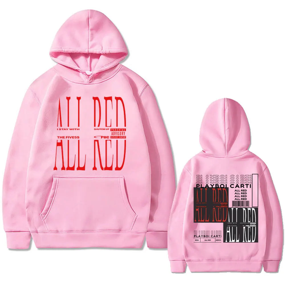 Playboi Carti All Red Song Hoodie