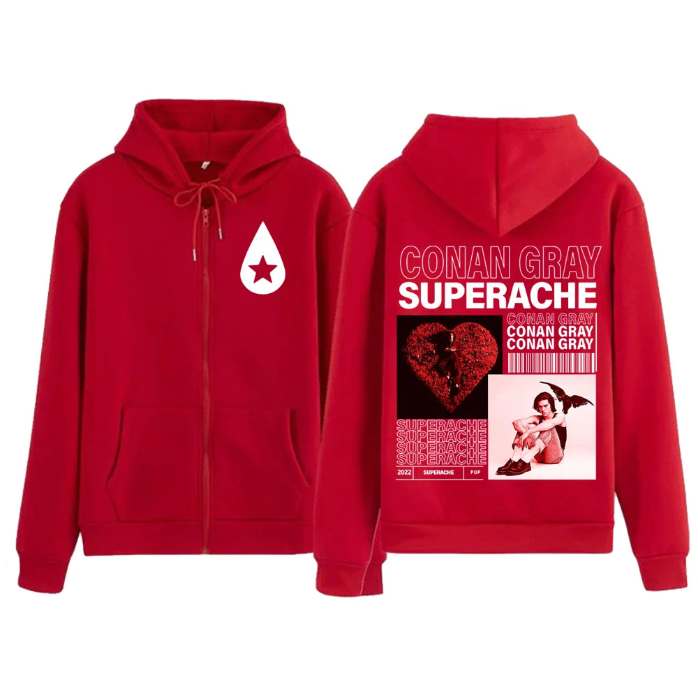 Conan Gray Superache Zip-Up Hoodie