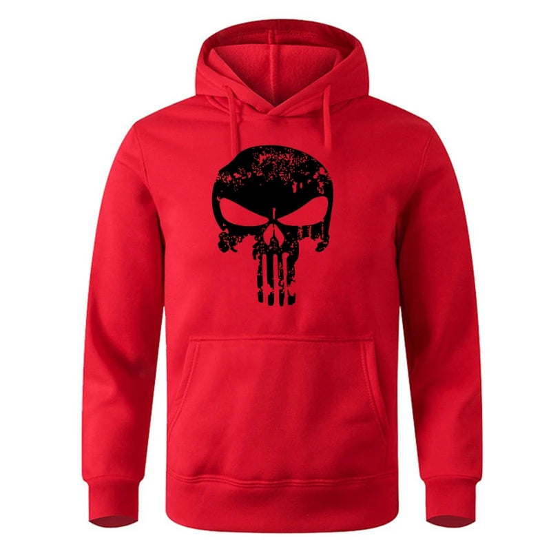 Punishers Skull Printed Hoodie