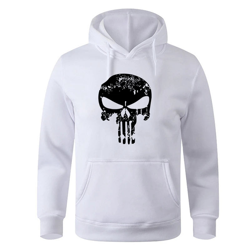 Punishers Skull Printed Hoodie