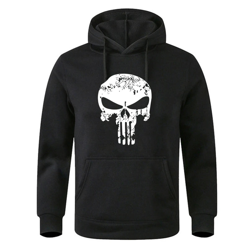 Punishers Skull Printed Hoodie