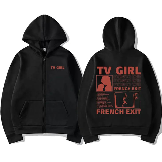 TV Girl Studio Album French Exit Zip-Up Hoodie