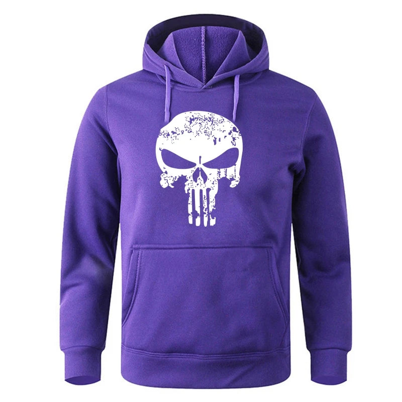 Punishers Skull Printed Hoodie